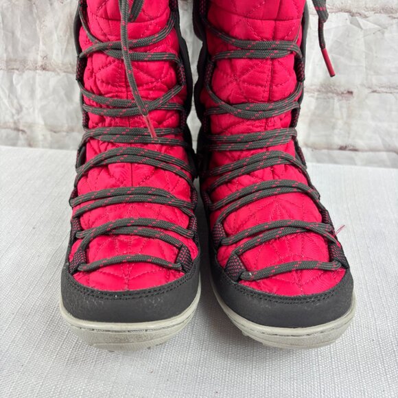 Columbia Girls Youth 2 Pink Gray Loveland Omni-heat Waterproof Winter Snow Boots - Picture 7 of 14